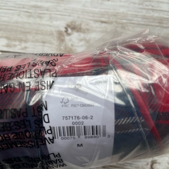 🆕 GAP Women's Flannel PJ Pajamas Sleep Pants Joggers Bottoms Red Plaid M 8-10 - Picture 10 of 16